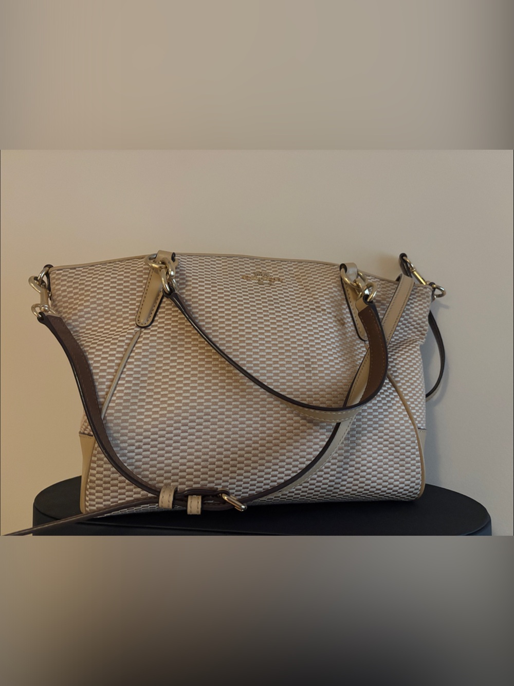Vintage Coach Signature Small Kelsey Satchel